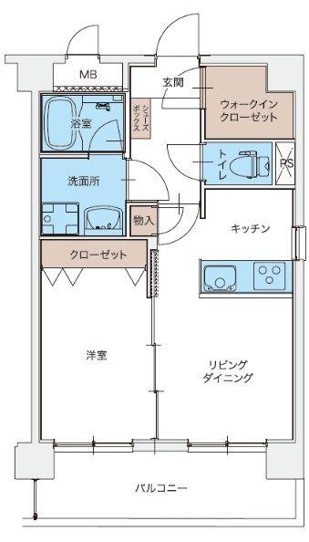 LEON篠崎(1LDK/2階)の間取り写真