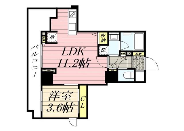 CLASSEUM飯田橋 クラシアム飯田橋(1LDK/5階)の間取り写真