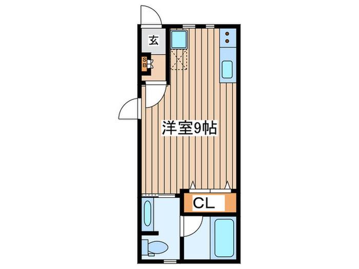 K HOUSE(ワンルーム/1階)の間取り写真