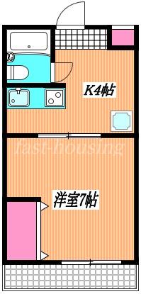 メゾン美由樹(1K/1階)の間取り写真