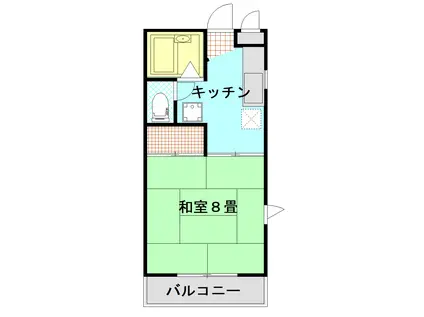 ソシアルハイムB(1DK/3階)の間取り写真