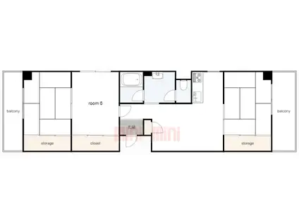 東口マンション(2LDK/4階)の間取り写真
