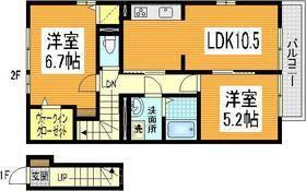 セジュールK(2LDK/2階)の間取り写真