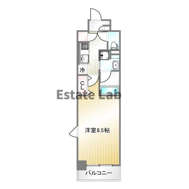 シュロス フォン アイン(1K/2階)の間取り写真
