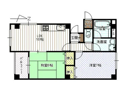 グレートシャンパーニュ(2LDK/2階)の間取り写真