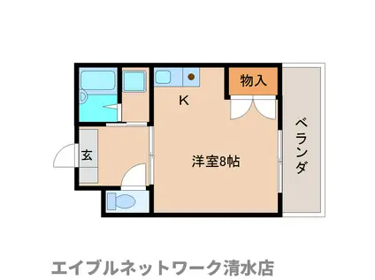 メゾンジュネス(ワンルーム/3階)の間取り写真