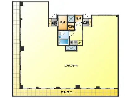レジデンシャル武蔵小杉(ワンルーム/5階)の間取り写真