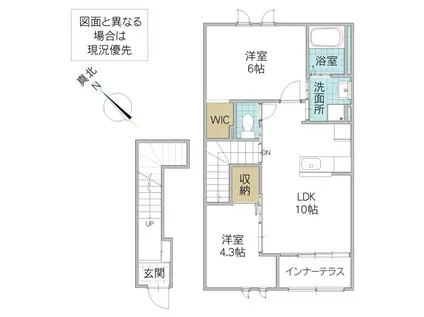 エトワール(2LDK/2階)の間取り写真
