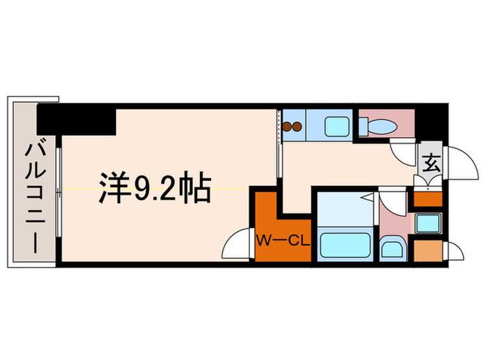 レジュールアッシュ清水(ワンルーム/7階)の間取り写真