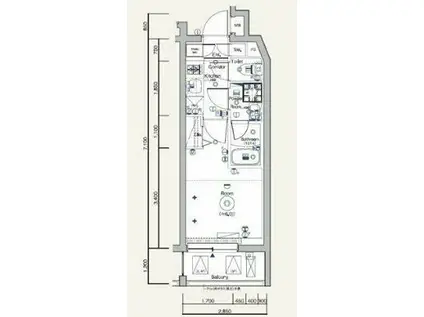 SYFORME TOGOSHI-KOENII(1K/3階)の間取り写真
