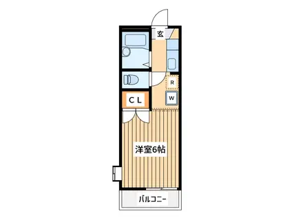 アローズ梶ヶ谷(ワンルーム/1階)の間取り写真