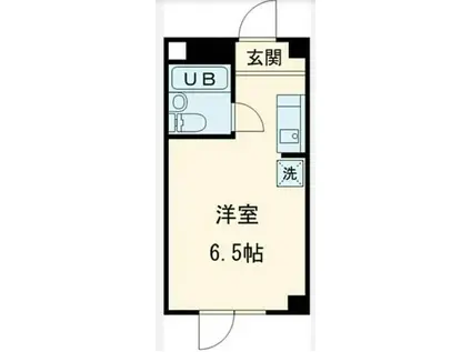 石神井台高野マンション(ワンルーム/2階)の間取り写真