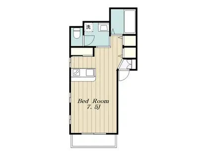 エールリッヒハウス(1K/2階)の間取り写真