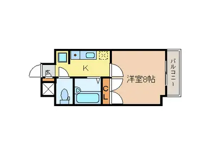 コージーコートこもれび館(1K/5階)の間取り写真