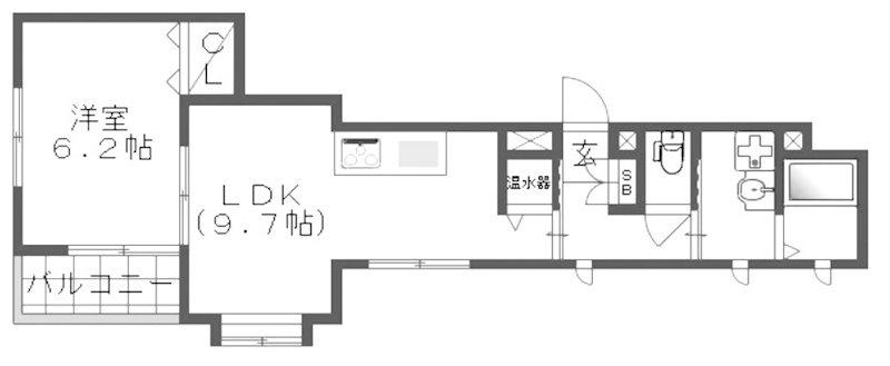 パークTAKASHO(1LDK/1階)の間取り写真