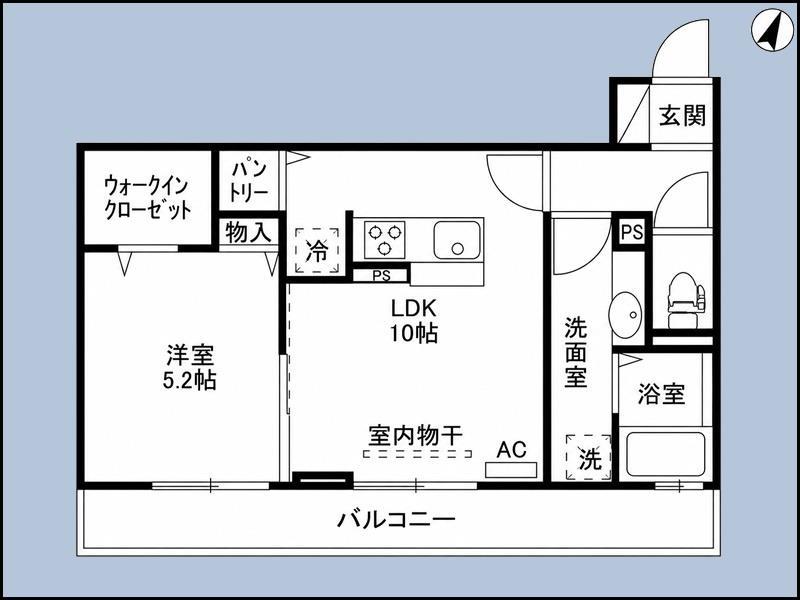 フォルテア A(1LDK/3階)の間取り写真