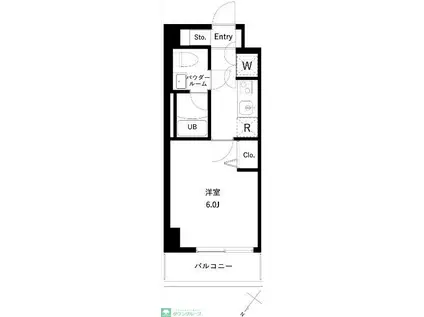 アーバンパーク行徳ステーションフロント(1K/5階)の間取り写真