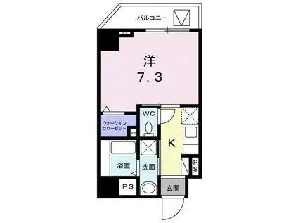 プレシャスワン錦糸町(1K/3階)の間取り写真