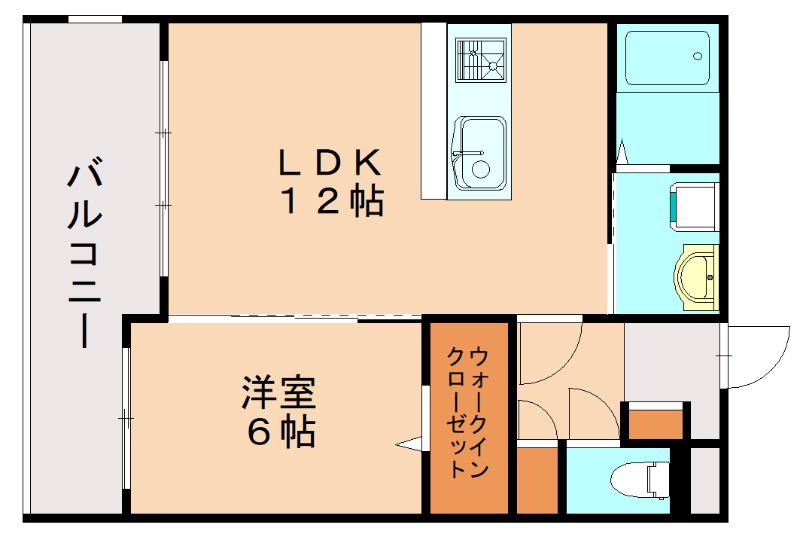 PHOENIX福津BAYSIDE(1LDK/5階)の間取り写真
