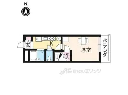 レオパレスカップラス(1K/3階)の間取り写真