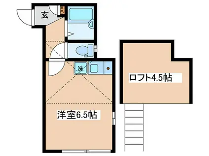 ピタゴラス江古田(ワンルーム/1階)の間取り写真