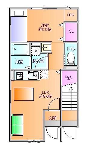 UNITERACCE 荒楯 WEB3.0(1LDK/1階)の間取り写真