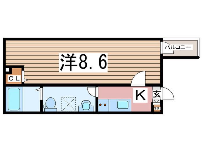 PROGRESS(1K/3階)の間取り写真