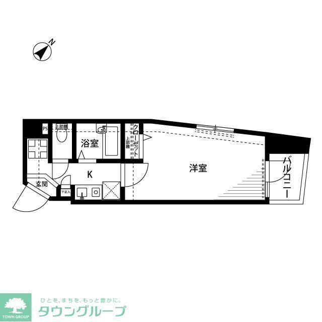 プレール荻窪弐番館(1K/3階)の間取り写真