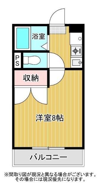 リバーサイドQ1(1K/1階)の間取り写真
