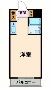 ベルトピア加古川(ワンルーム/3階)の間取り写真