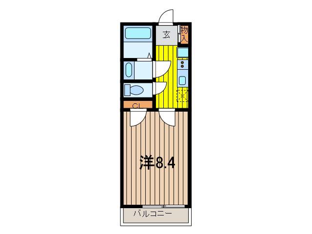PRIMAVERA(1K/1階)の間取り写真