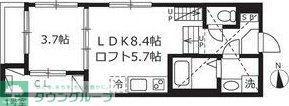 メゾン エトア(1LDK/1階)の間取り写真