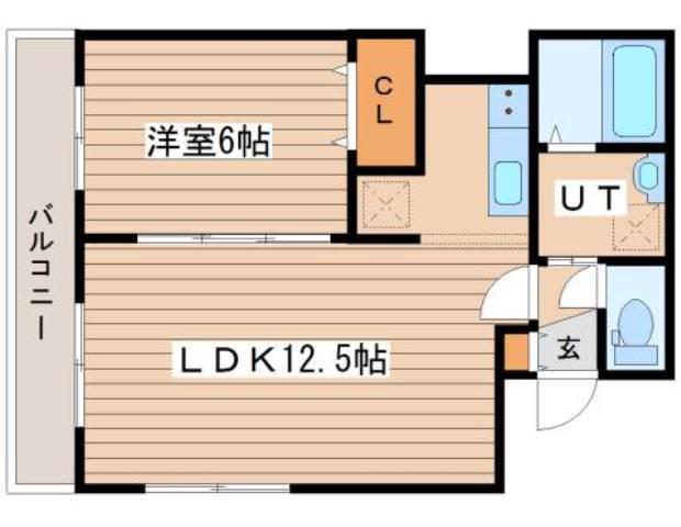 モンブリック琴似II(1LDK/2階)の間取り写真