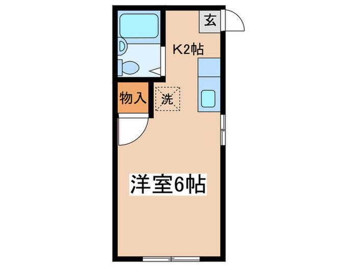 コーポ小松(1K/1階)の間取り写真