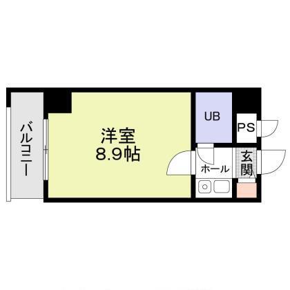 サークビルズ(1K/5階)の間取り写真