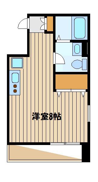 BELLA VITA 向山(ワンルーム/4階)の間取り写真