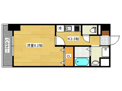 ワンダフルパレス・NI(1K/5階)の間取り写真