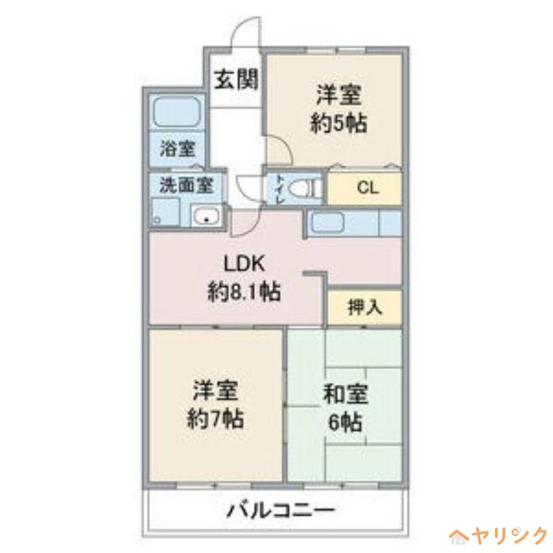 NODA GULANDE(3LDK/4階)の間取り写真