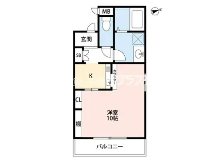 アクシリア大正(1K/2階)の間取り写真