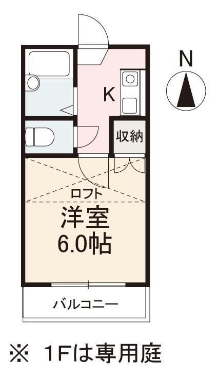 ASHIYAVIVID観光町(1K/1階)の間取り写真