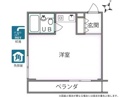 パーク・ノヴァ渋谷(ワンルーム/3階)の間取り写真
