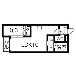 WARREN SHIBATAI(1LDK/2階)の間取り写真