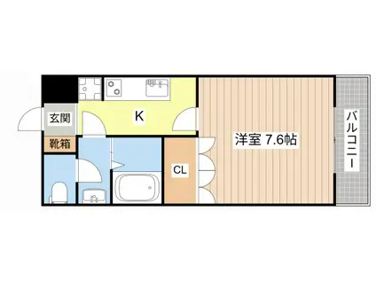 MULBERRY HOUSE(1K/1階)の間取り写真