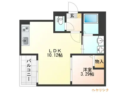 JACK DAIKOII(1LDK/2階)の間取り写真