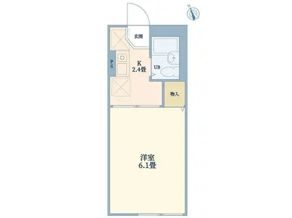 サン・コーポ(1K/1階)の間取り写真