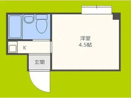 プレアール北田辺III(ワンルーム/2階)の間取り写真