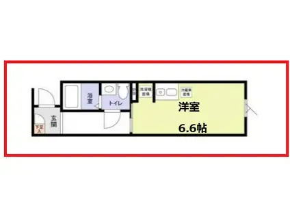 モノローグ(ワンルーム/4階)の間取り写真