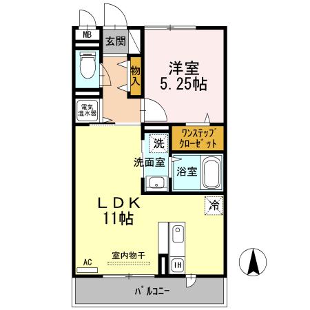 LOTHLORIEN(1LDK/3階)の間取り写真