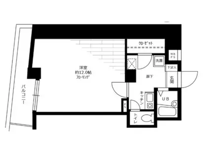 ステージファースト大塚(1K/8階)の間取り写真