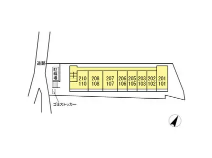 SIGNATURE 05 片倉レジデンス(1K/2階)の間取り写真